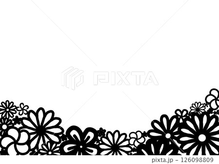 和風花柄背景素材 126098809