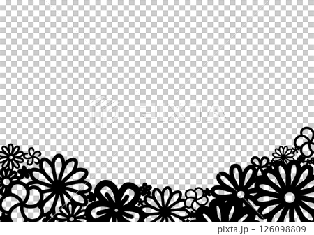 和風花柄背景素材 126098809