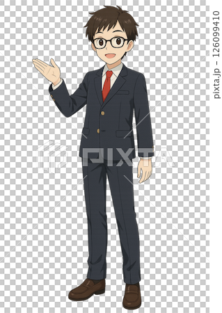 Male student introducing 126099410