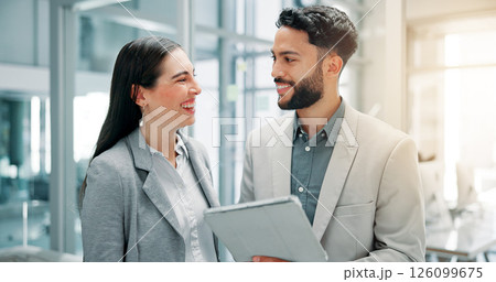 Business, smile and people in office, tablet and corporate professional with digital app for trading. Internet, employees and investor with teamwork, tech and support with email and stock exchange Business, smile and people in office, tablet and corporate professional with digital app for trading. Internet, employees and investor with teamwork, tech and support with email and stock exchange 126099675