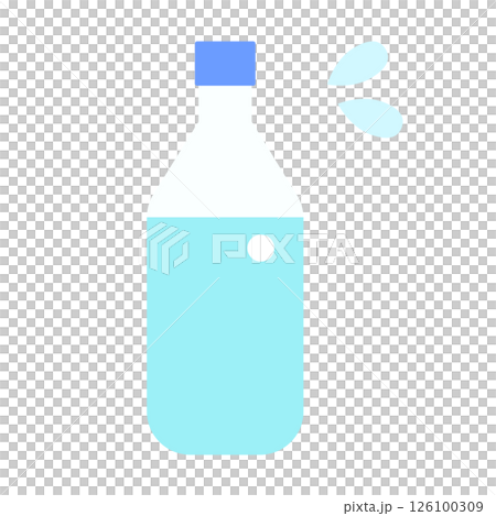 一個簡單的塑料瓶的插圖 126100309