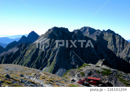 Hotaka mountains from Mt. Minamidake 南岳山頂から眺める穂高連峰 126101204