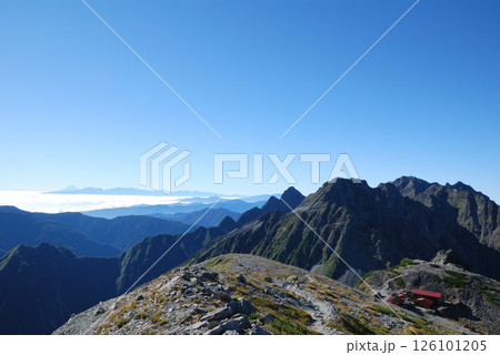 Hotaka mountains from Mt. Minamidake 南岳山頂から眺める穂高連峰 126101205