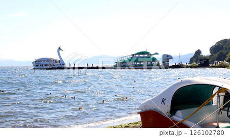 猪苗代湖 猪苗代観光船 猪苗代 はくちょう丸 長浜 湖畔 かめ丸 白鳥ボート 湖 福島県 翁沢 猪苗代湖 猪苗代観光船 猪苗代 はくちょう丸 長浜 湖畔 かめ丸 白鳥ボート 湖 福島県 翁沢 126102780