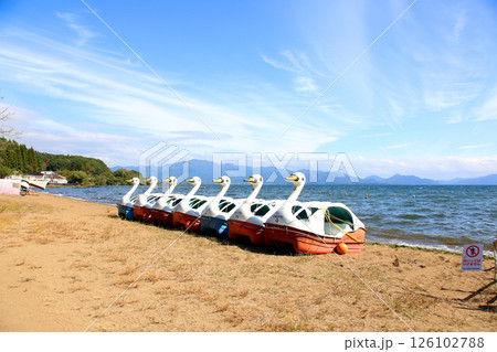 猪苗代湖 猪苗代観光船 猪苗代 はくちょう丸 長浜 湖畔 かめ丸 白鳥ボート 湖 福島県 翁沢 猪苗代湖 猪苗代観光船 猪苗代 はくちょう丸 長浜 湖畔 かめ丸 白鳥ボート 湖 福島県 翁沢 126102788