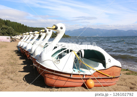 猪苗代湖 猪苗代観光船 猪苗代 はくちょう丸 長浜 湖畔 かめ丸 白鳥ボート 湖 福島県 翁沢 猪苗代湖 猪苗代観光船 猪苗代 はくちょう丸 長浜 湖畔 かめ丸 白鳥ボート 湖 福島県 翁沢 126102792