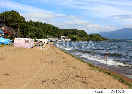 猪苗代湖 猪苗代観光船 猪苗代 はくちょう丸 長浜 湖畔 かめ丸 白鳥ボート 湖 福島県 翁沢 猪苗代湖 猪苗代観光船 猪苗代 はくちょう丸 長浜 湖畔 かめ丸 白鳥ボート 湖 福島県 翁沢 126102803