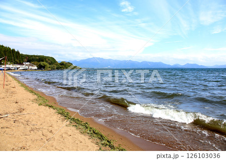 猪苗代湖 猪苗代観光船 猪苗代 はくちょう丸 長浜 湖畔 かめ丸 白鳥ボート 湖 福島県 翁沢 猪苗代湖 猪苗代観光船 猪苗代 はくちょう丸 長浜 湖畔 かめ丸 白鳥ボート 湖 福島県 翁沢 126103036
