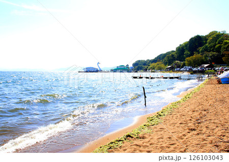 猪苗代湖 猪苗代観光船 猪苗代 はくちょう丸 長浜 湖畔 かめ丸 白鳥ボート 湖 福島県 翁沢 猪苗代湖 猪苗代観光船 猪苗代 はくちょう丸 長浜 湖畔 かめ丸 白鳥ボート 湖 福島県 翁沢 126103043