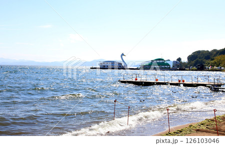 猪苗代湖 猪苗代観光船 猪苗代 はくちょう丸 長浜 湖畔 かめ丸 白鳥ボート 湖 福島県 翁沢 猪苗代湖 猪苗代観光船 猪苗代 はくちょう丸 長浜 湖畔 かめ丸 白鳥ボート 湖 福島県 翁沢 126103046