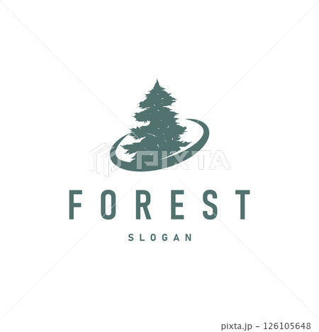 Natural beauty forest concept design with beautiful forest logo and dense trees, fresh natural atmosphere, illustration of product business brand symbol template Natural beauty forest concept design with beautiful forest logo and dense trees, fresh natural atmosphere, illustration of product business brand symbol template 126105648