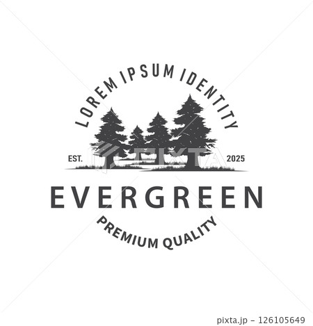 Natural beauty forest concept design with beautiful forest logo and dense trees, fresh natural atmosphere, illustration of product business brand symbol template Natural beauty forest concept design with beautiful forest logo and dense trees, fresh natural atmosphere, illustration of product business brand symbol template 126105649