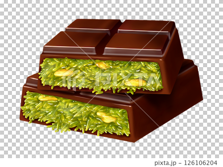 ドバイチョコレート ピスタチオとカダイフ ドバイチョコレート ピスタチオとカダイフ 126106204