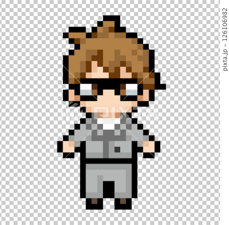 Pixel art office worker 126106982
