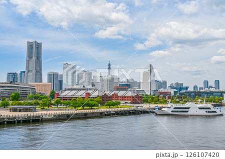 神奈川県横浜市の都市風景 126107420