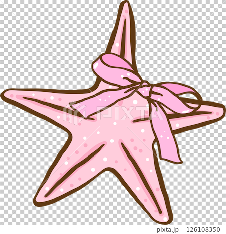 Coquette Seashell Pink Starfish with Pink Ribbon bow Pastel Summer Coquette Seashell Pink Starfish with Pink Ribbon bow Pastel Summer 126108350