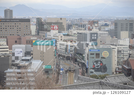 March 24 2025 Panoramic View of an Urban Cityscape Under Cloudy Skies, Japan 126109127