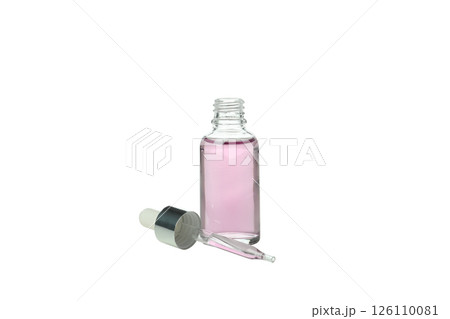PNG, Lavender oil in a bottle, isolated on white background 126110081