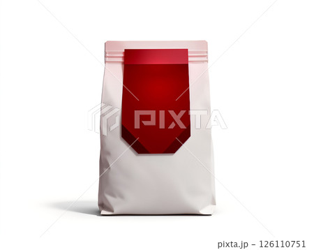 Packaging design for a premium product with a bold red accent in a minimalist style 126110751