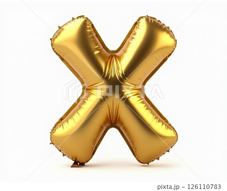 Golden inflatable X shape decoration for party or celebration setting Golden inflatable X shape decoration for party or celebration setting 126110783