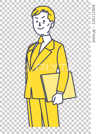 Illustration of a man in a suit Illustration of a man in a suit 126112808