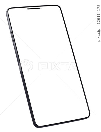 3D素材_スマートフォン_ブラック 3D素材_スマートフォン_ブラック 126114172