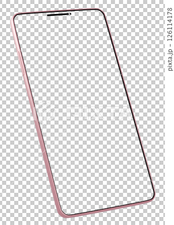 3D素材_スマートフォン_ピンク 3D素材_スマートフォン_ピンク 126114178
