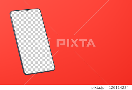 3D material_smartphone_black_red 126114224