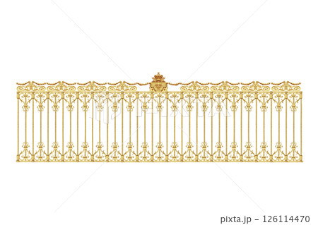 golden gates  isolated on white background 126114470
