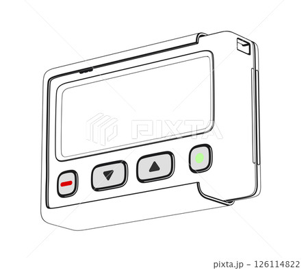 Sketch of pager Sketch of pager 126114822