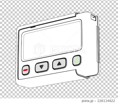 Sketch of pager 126114822