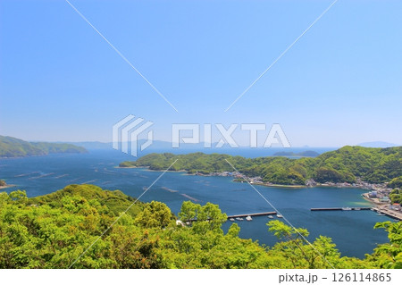 【愛媛県】　足摺宇和海国立公園　馬瀬山公園からみる宇和海 126114865