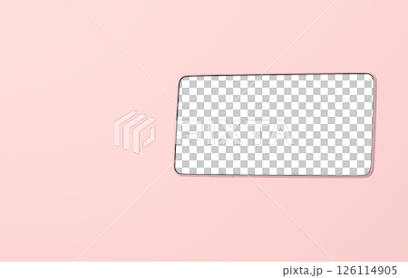 3D 材質_智慧型手機_粉紅色 126114905