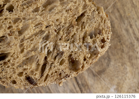 a healthy loaf of soft bread with added seeds and bran a healthy loaf of soft bread with added seeds and bran 126115376