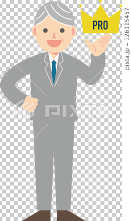 一位西裝革履的男士展現出他的專業精神 126115457