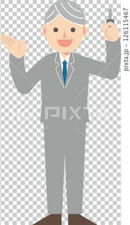 鍵を持つスーツの男性 鍵を持つスーツの男性 126115467