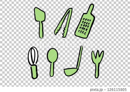 Simple and cute kitchen tools Simple and cute kitchen tools 126115805