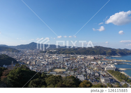 三熊山 洲本城から望む洲本市の眺望 三熊山 洲本城から望む洲本市の眺望 126115885
