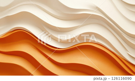 Warm abstract desert background with soft sand textures and open space for stylish travel messaging. 126116090