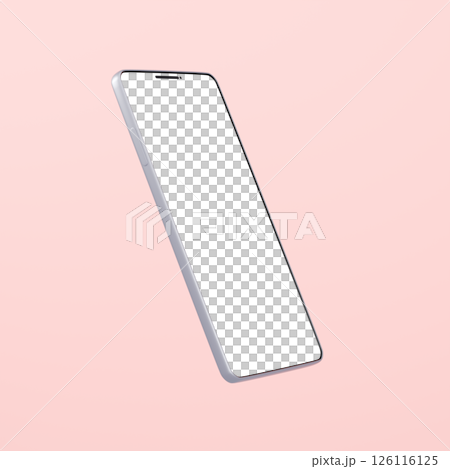 3D material_smartphone_silver_pink 3D material_smartphone_silver_pink 126116125
