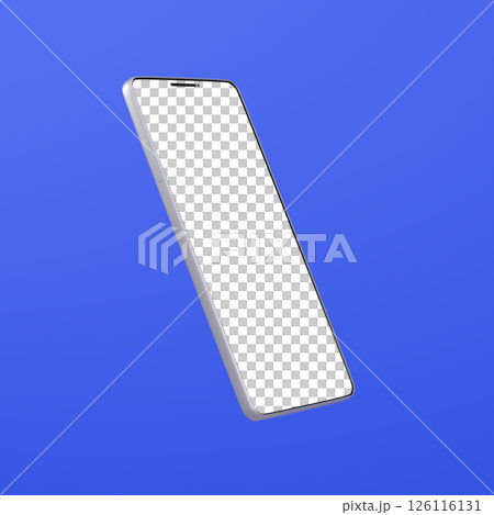 3D material_smartphone_silver_blue 3D material_smartphone_silver_blue 126116131