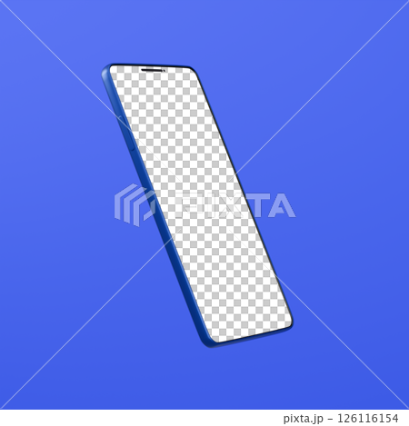 3D material_smartphone_blue 3D material_smartphone_blue 126116154