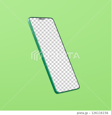 3D material_smartphone_green 3D material_smartphone_green 126116156