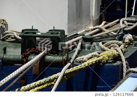 船のロープ 船のロープ 126117666