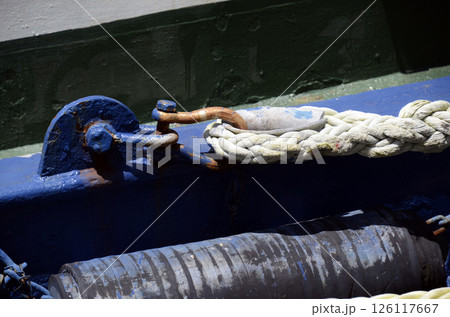 船のロープ 船のロープ 126117667