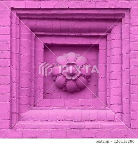 Endless castle wall pattern. Seamless castle wall wallpaper, stone color ornament. Endless castle wall pattern. Seamless castle wall wallpaper, stone color ornament. 126118290