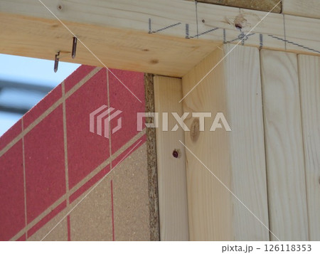 ツーバイフォーの建築現場 ツーバイフォーの建築現場 126118353