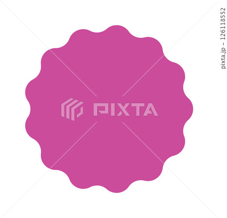 Starburst colorful tag. Star burst badge vignette. Vector simple pink red green blue round collection. 126118552