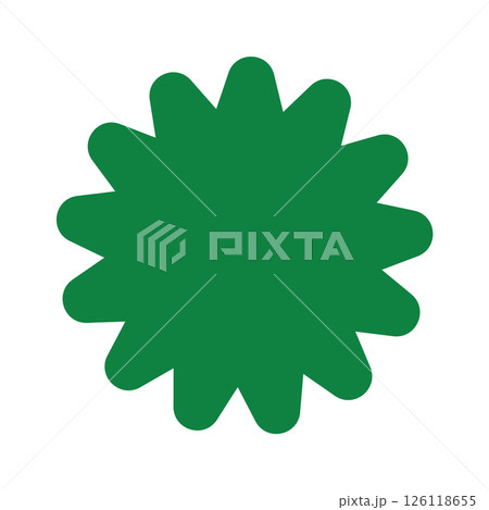 Starburst colorful tag. Star burst badge vignette. Vector simple pink red green blue round collection. 126118655