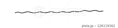 Doodle dividers. Sketch cartoon underline. Hand drawn floral ornament. Vector wedding or christmas decoration 126119162